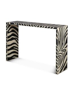 HTD Taara Zebra Bone Console Table 54x14x36