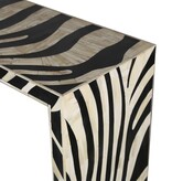 HTD Taara Zebra Bone Console Table 54x14x36******