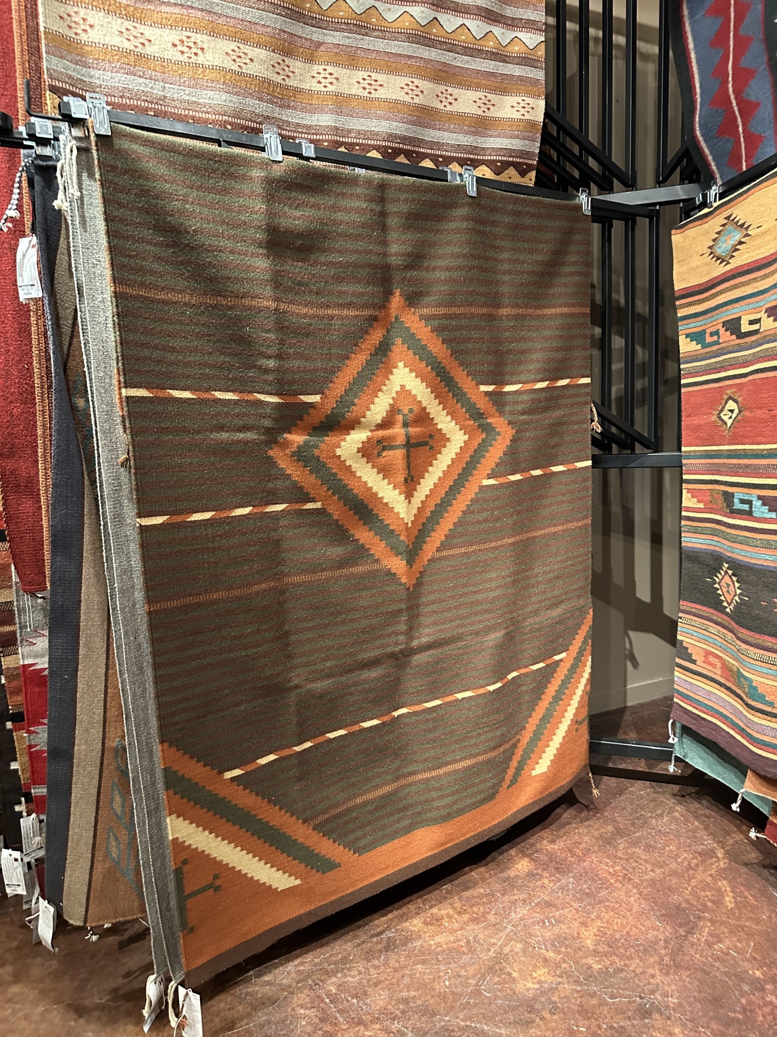 Co-Escalante Zapotec "Five Crosses" Rug 5x8 ER1126