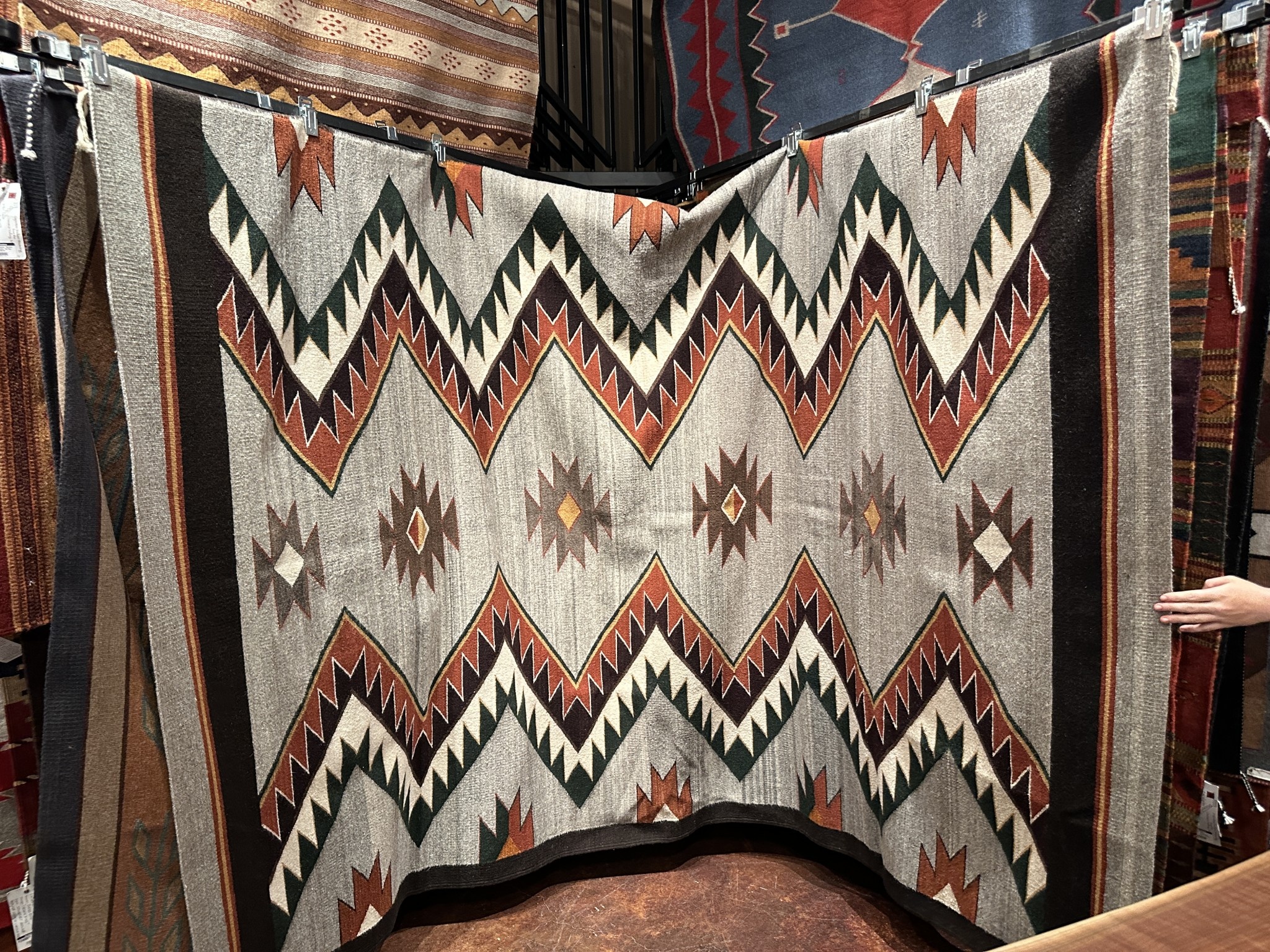 Co-Escalante Zapotec "Diamante Serrado" Rug 6.5x10 ER1174