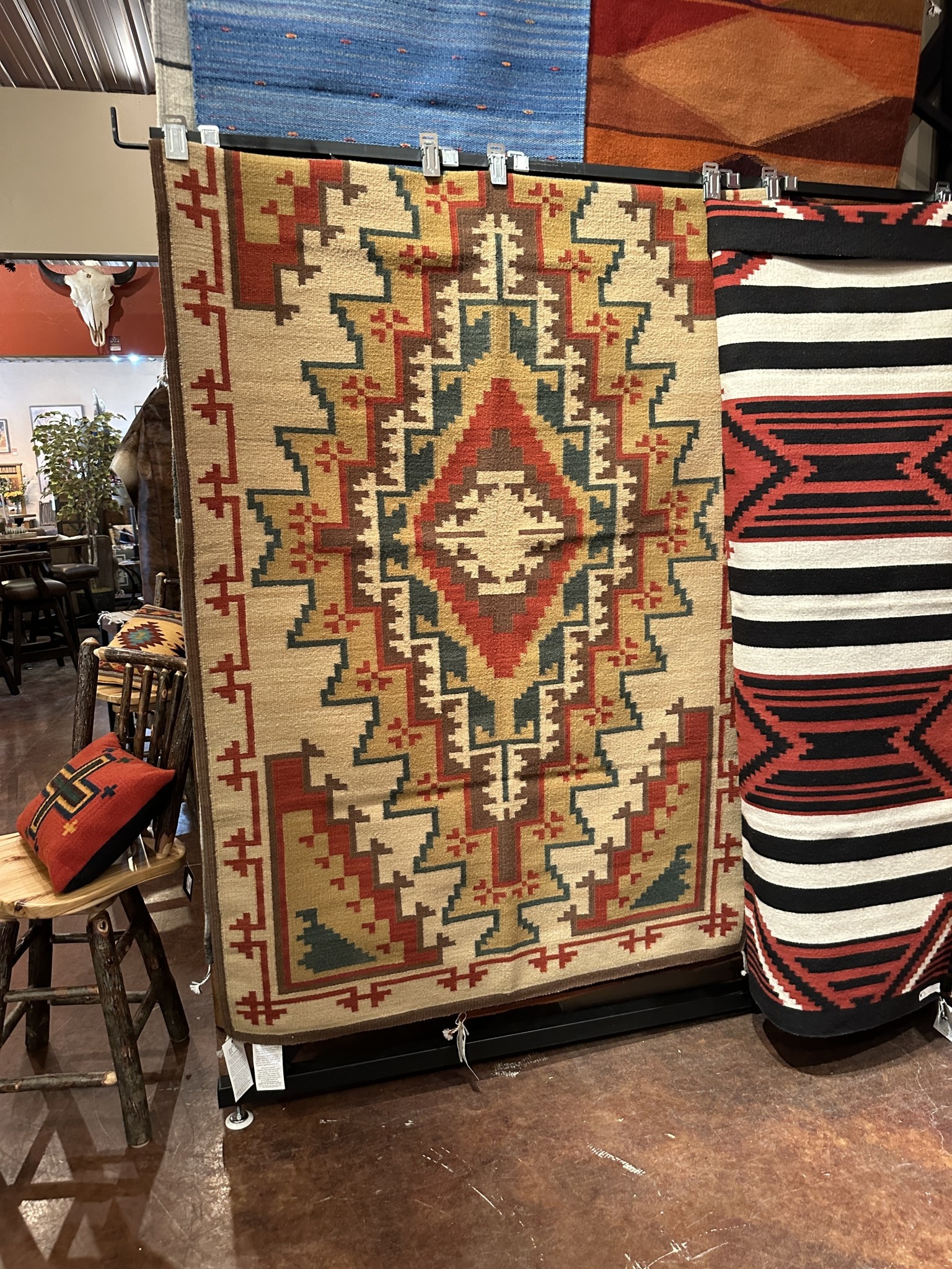 Co-Escalante Zapotec "Two Grey Hills" Rug 4.6 ER0601