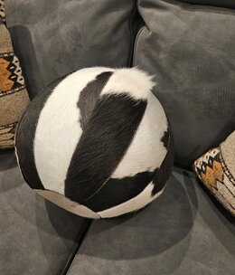 Co-Rhonda Hair on Hide Ball Pillow