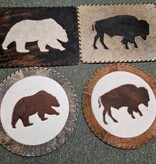 Gaucho Cowhide Placemat Rectangle or 16" Round