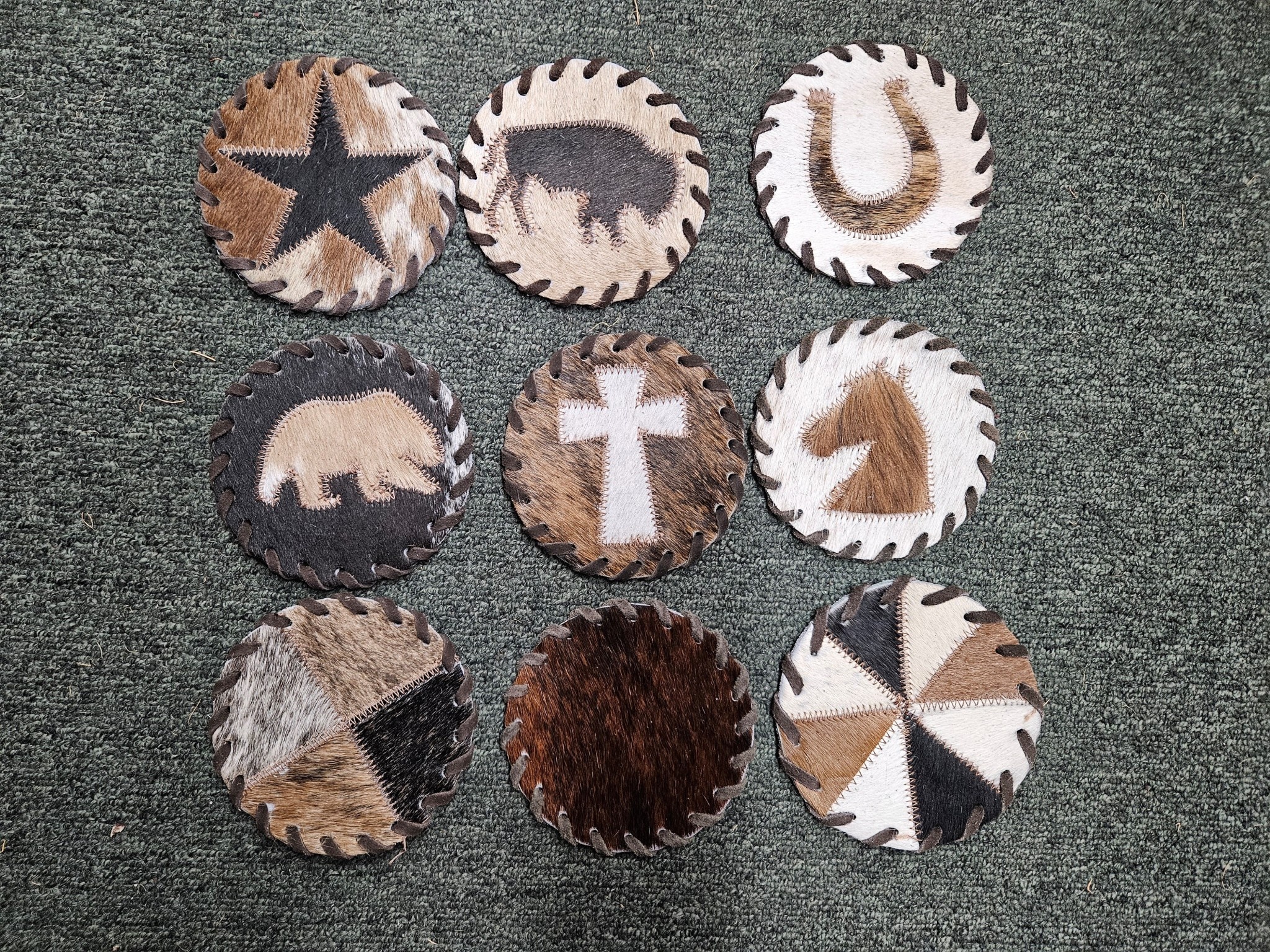 Gaucho Cowhide Coaster