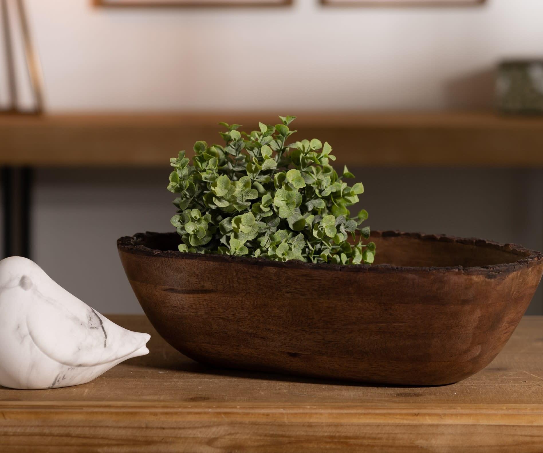 Melrose Wood Bowl 15x10x4 ****