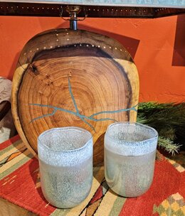 Melrose Frosted White 4.5H Candle Holder