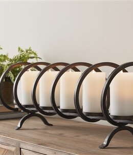 Melrose 5 Lt Iron Candleholder 31x10