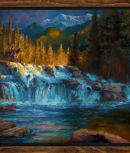 Colt Idol "Glacier Guardian", Framed 34x44