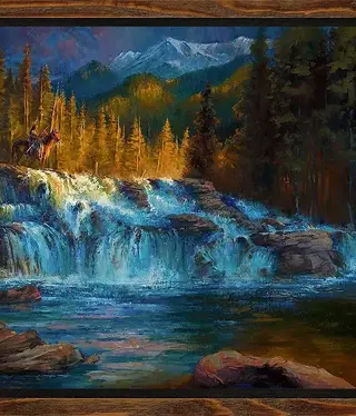 Colt Idol "Glacier Guardian", Framed 34x44