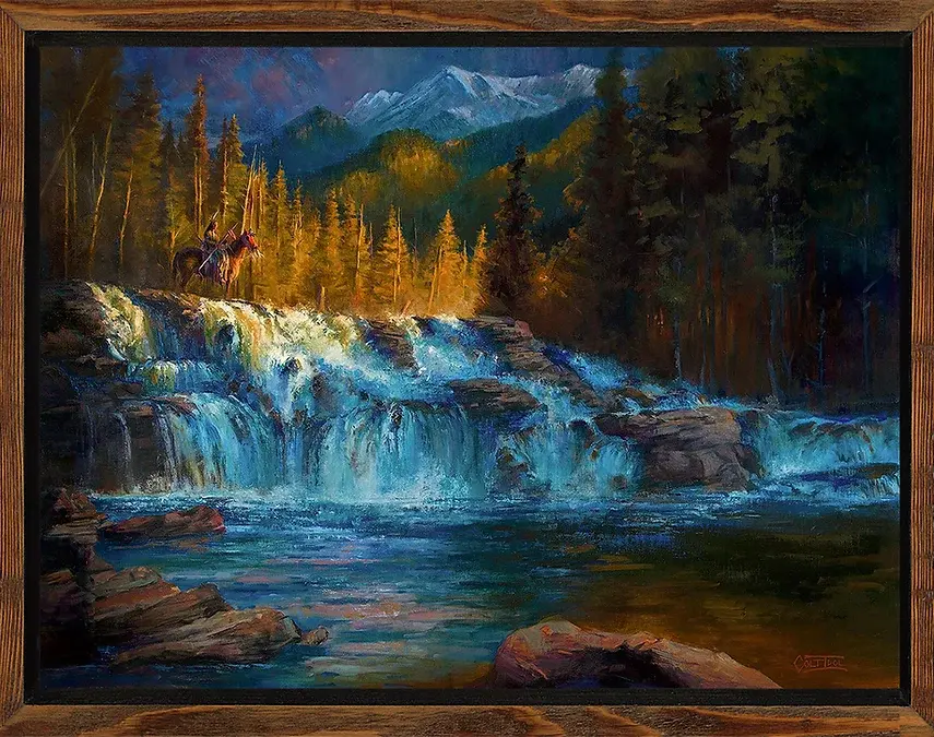 Colt Idol "Glacier Guardian", Framed 34x44