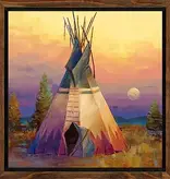 Colt Idol Last Light on the Horizon, Framed 16x16