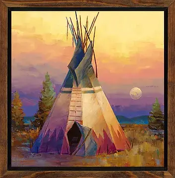 Colt Idol Last Light on the Horizon, Framed 16x16