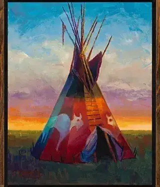 Colt Idol Last Sliver of Light, Framed 18x15