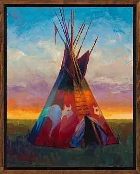 Colt Idol Last Sliver of Light, Framed 18x15