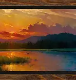 Colt Idol "Just Around the Bend" Framed 64W x 24H
