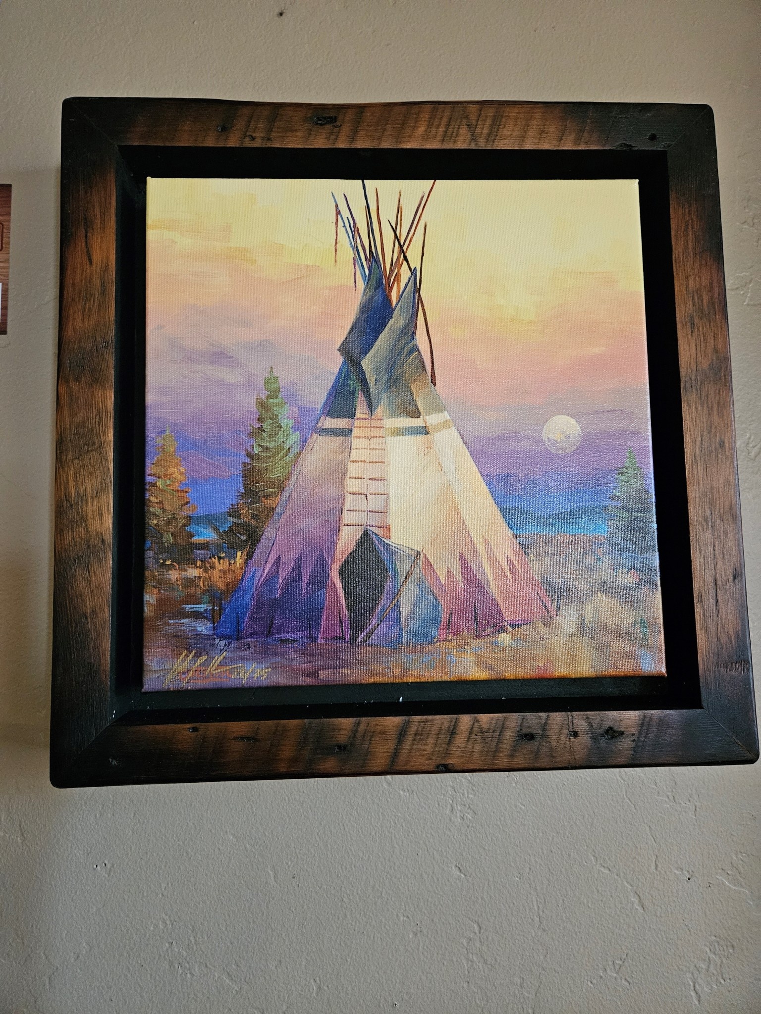 Colt Idol Last Light on the Horizon, Framed 16x16