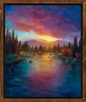 Colt Idol Rose Crossing, Framed 74x62
