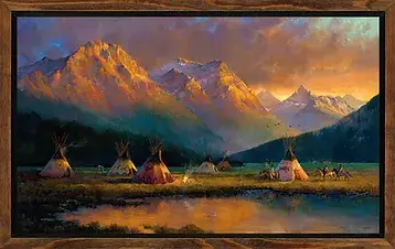 Colt Idol "Valley of the Protector" Framed 84W x 52H