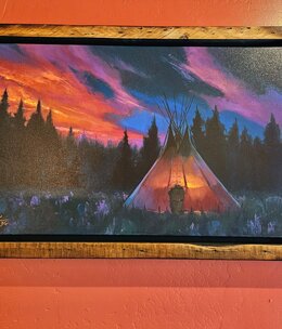 Colt Idol Fire in the Sky, Framed 24x36