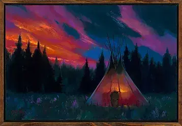 Colt Idol Fire in the Sky, Framed 24x36