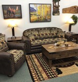 IMF 1054-70 Arizona Sofa (2fabric) 90L x 39H x 39D