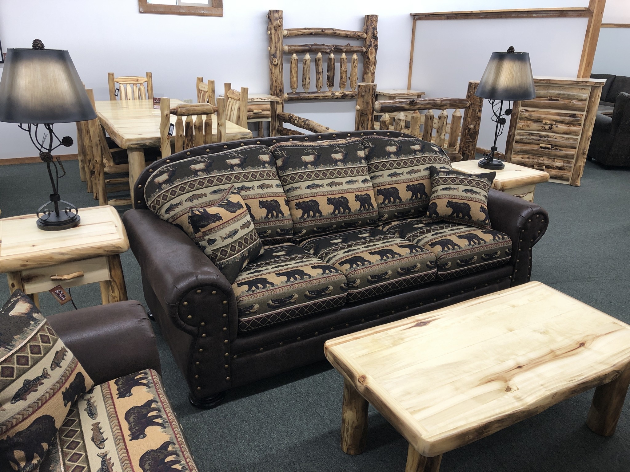 IMF 1054-70 Arizona Sofa (2fabric) 90L x 39H x 39D