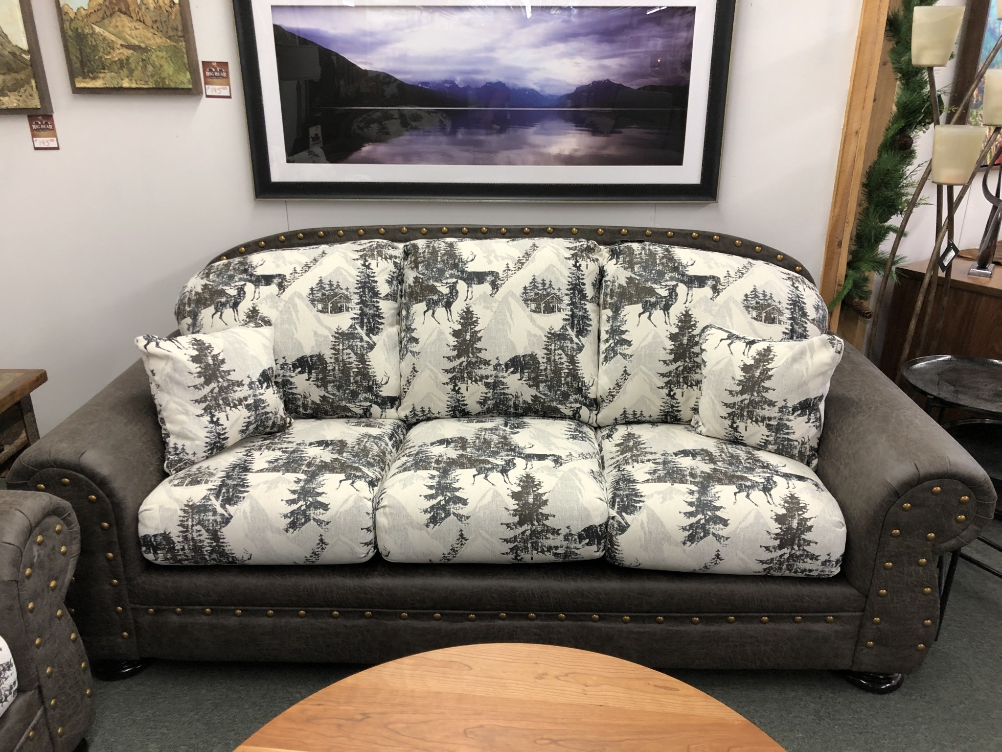 IMF 1054-70 Arizona Sofa (2fabric) 90L x 39H x 39D