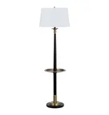 Crestview Claiborne Floor Lamp w/Tray, 65.5H