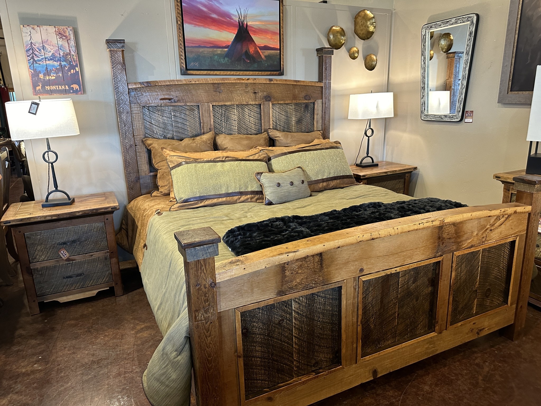 Green Gables Casper King Bed 79H x 84.5W  FB42H