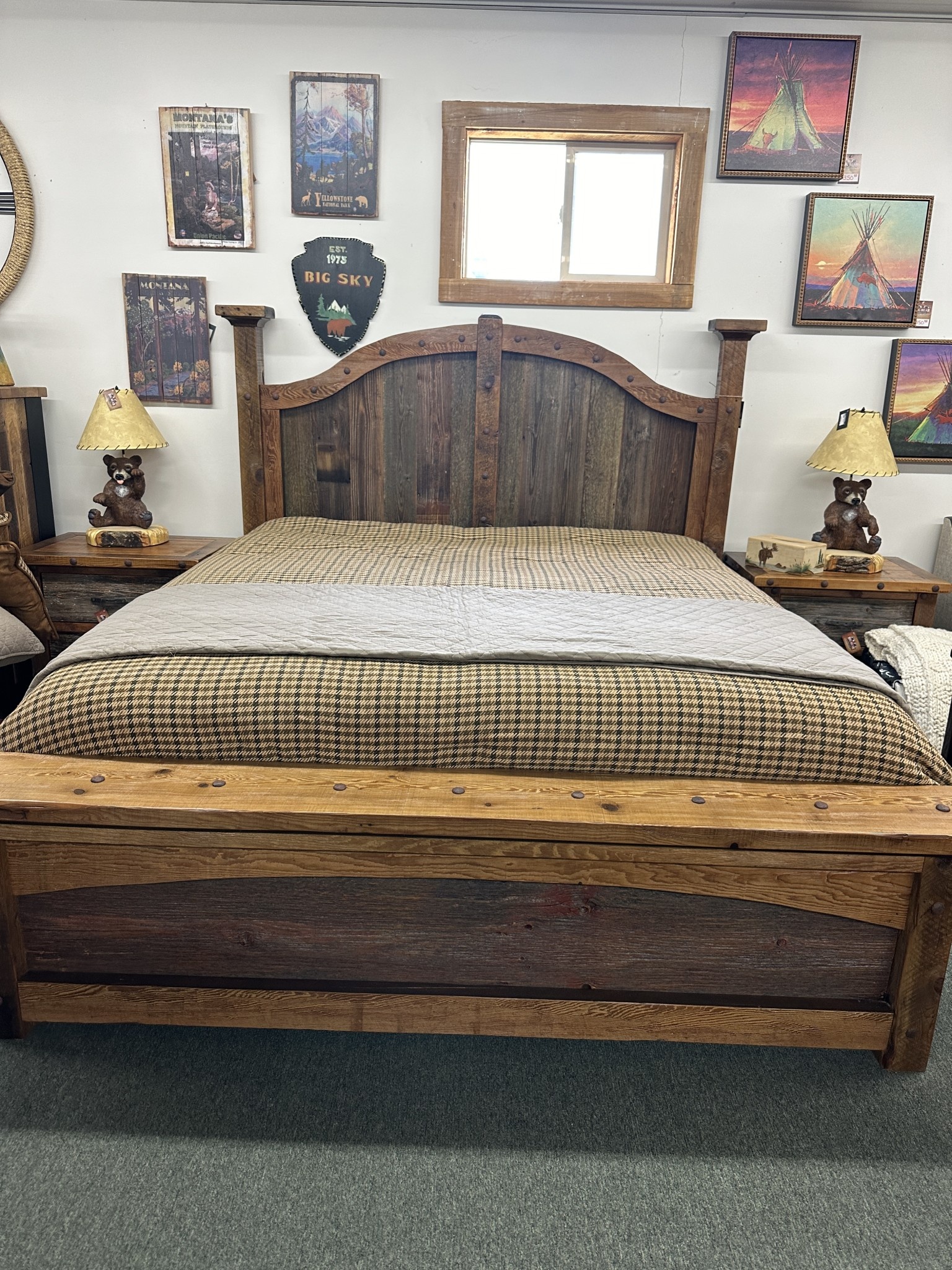 Green Gables Black Hills KING Bed 66H x 88W   FB24H