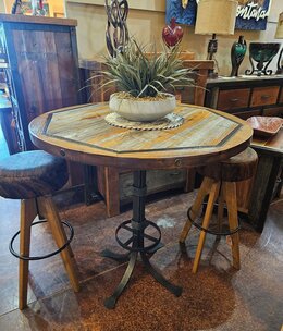Green Gables Red River Deadwood 42" BAR Table 40.5"H