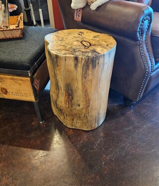 Uttermost Habitat Accent Stool/Table, Natural 20H