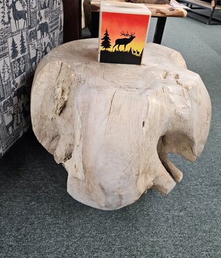 Uttermost Sola Teak Side Table 25Diam x 18H (approx)