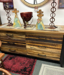 Urban Barnwood Barnwood Uptown 6 Dwr 60" Dresser 60x23x34