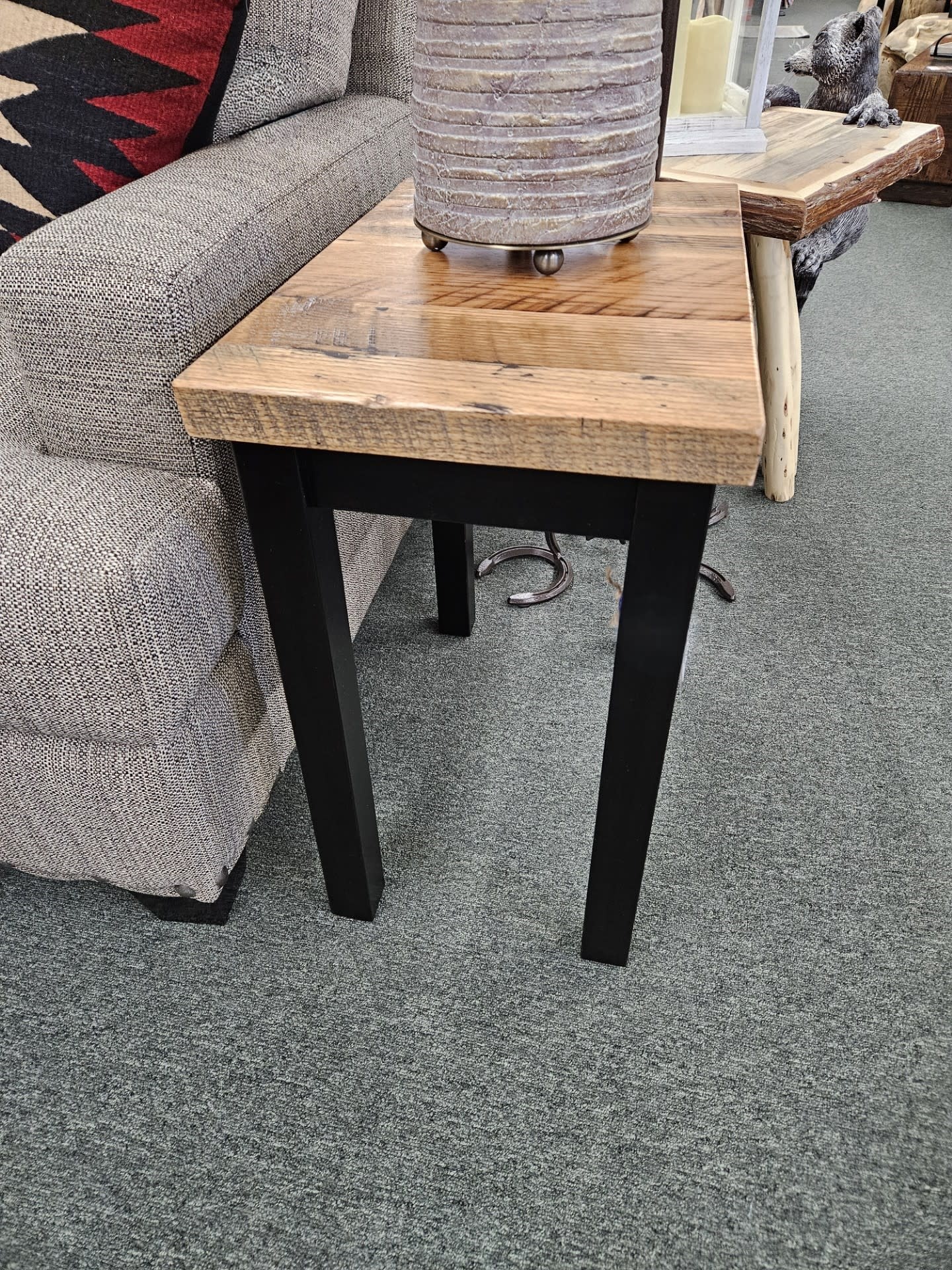Can-Am Vintage  Chair Side Table  14W x 22D x 24H
