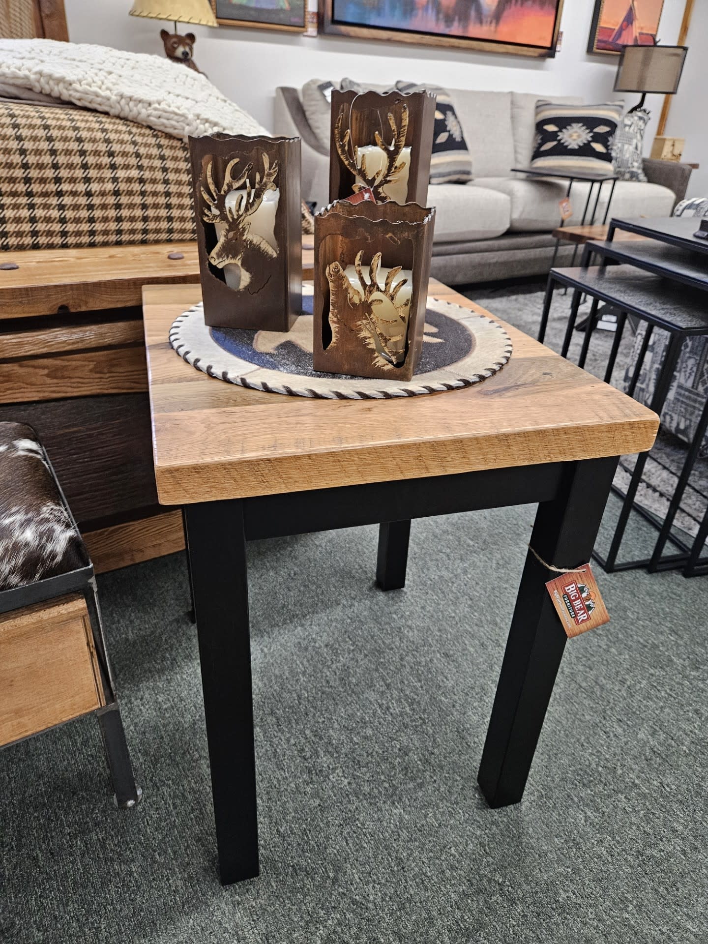 Can-Am Vintage End Table 18W x 22D x 24H
