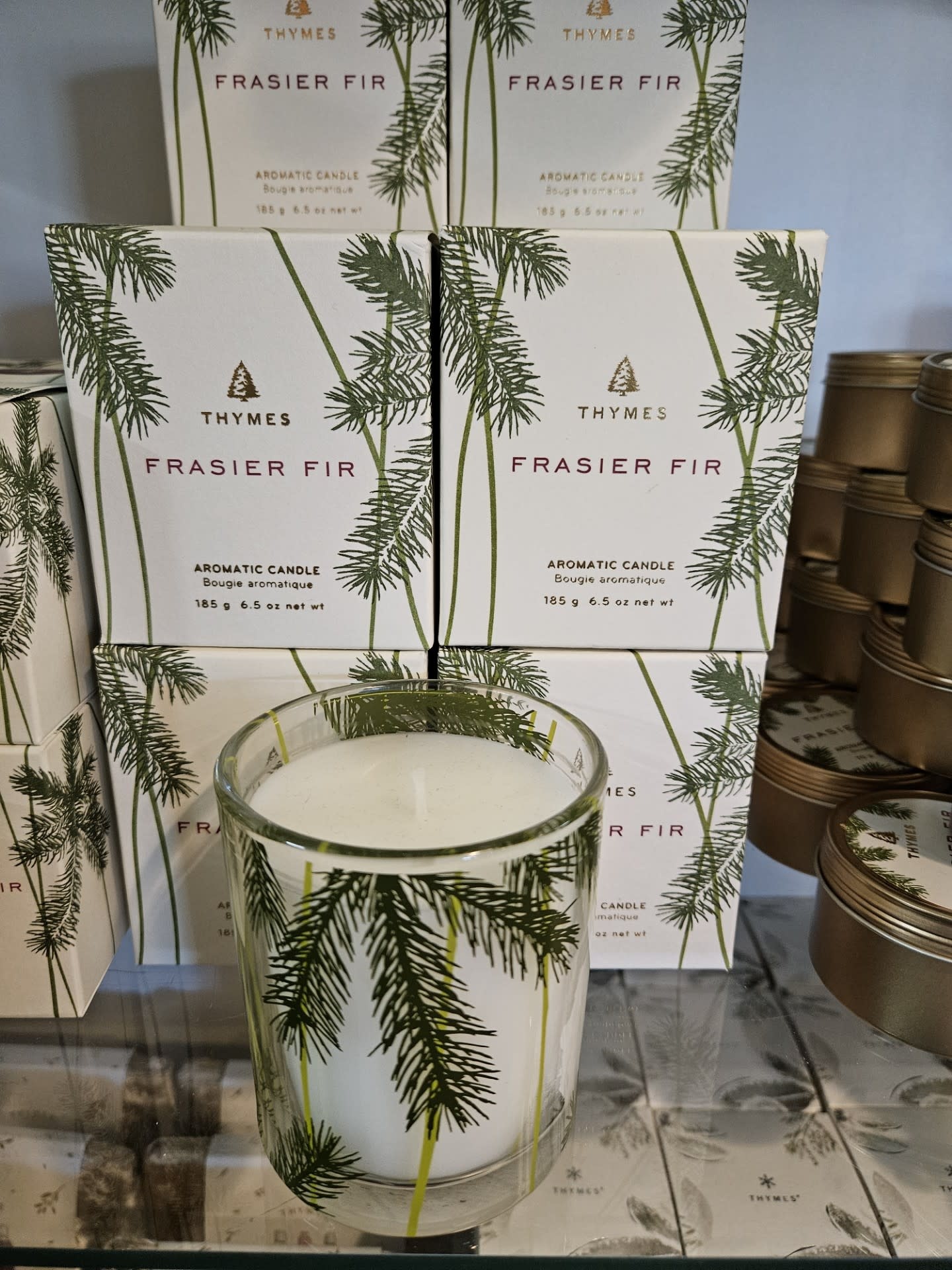 Frasier Fir FF Poured candle/Pine Needle Design 6.5oz