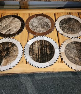 Gaucho Cowhide 12" Round Placemat