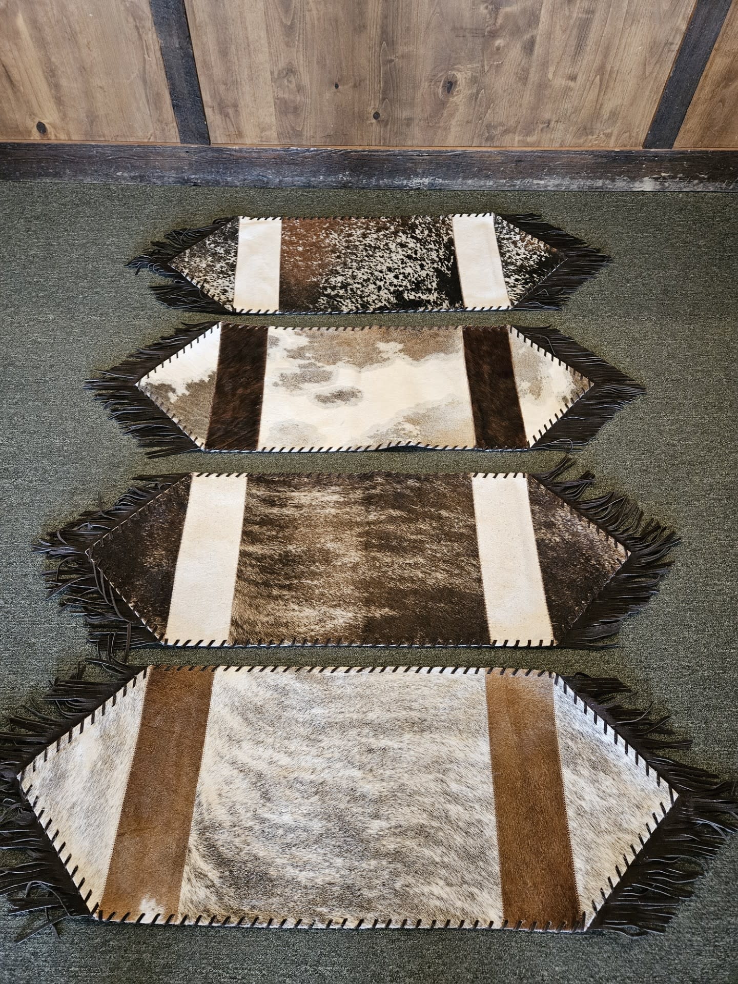 Gaucho Wide Cowhide Table Runner 3.5'x14"