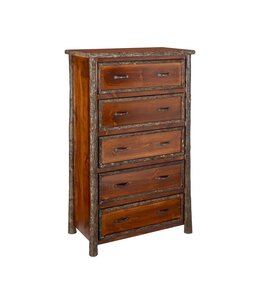 Green Gables New West Red Lodge 5 Dwr Chest 63x39x22
