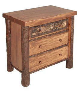 Old Hickory Woodland Bedside Chest 27Wx19Dx30H