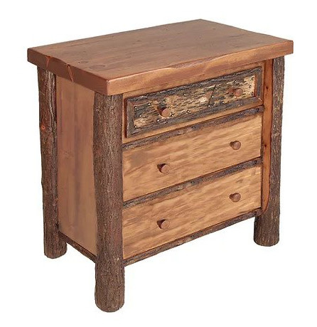 Old Hickory Woodland Bedside Chest 27Wx19Dx30H