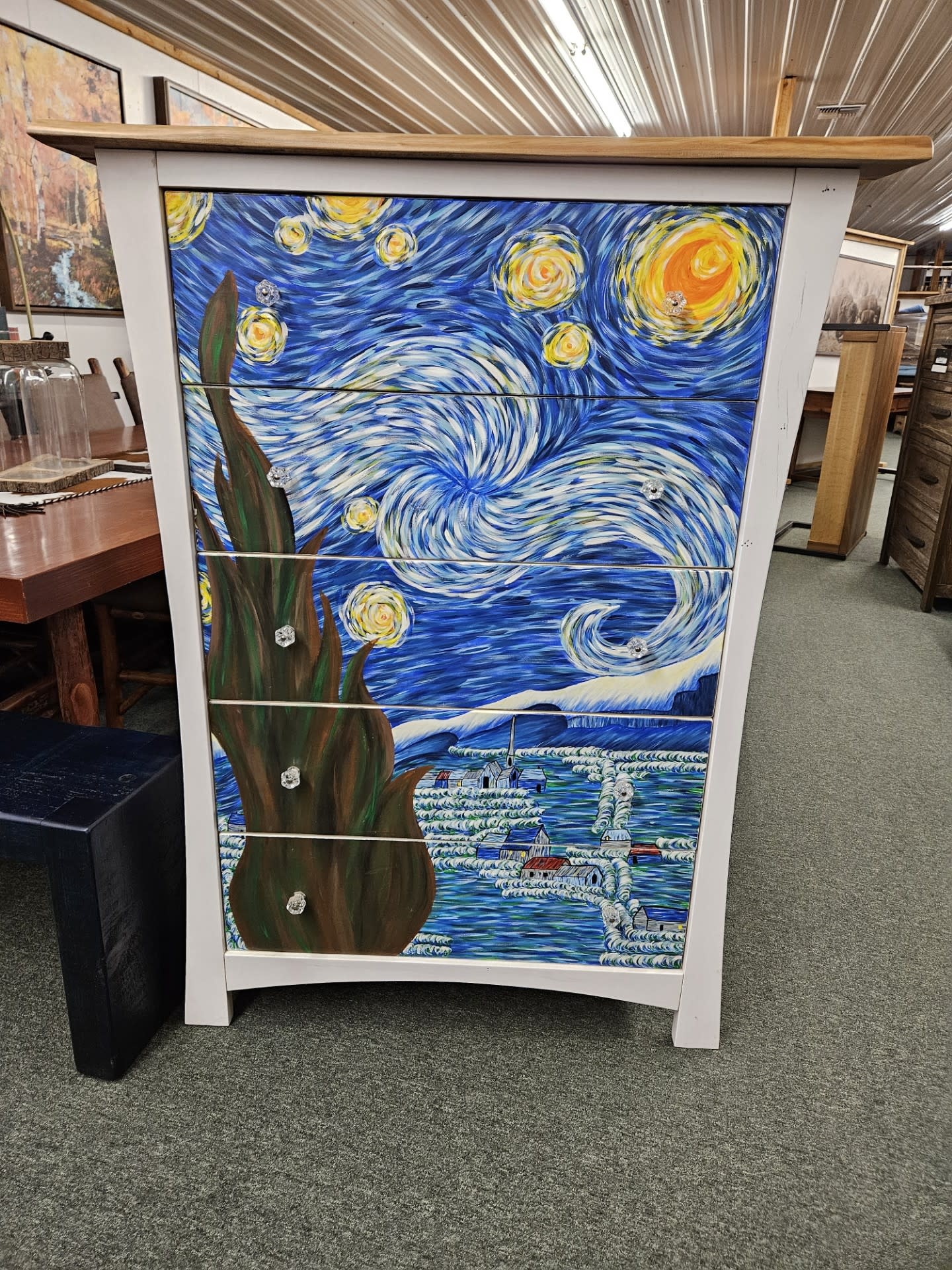 Green Gables Starry Night 5 Dwr Chest 53.5H x 40W x19D