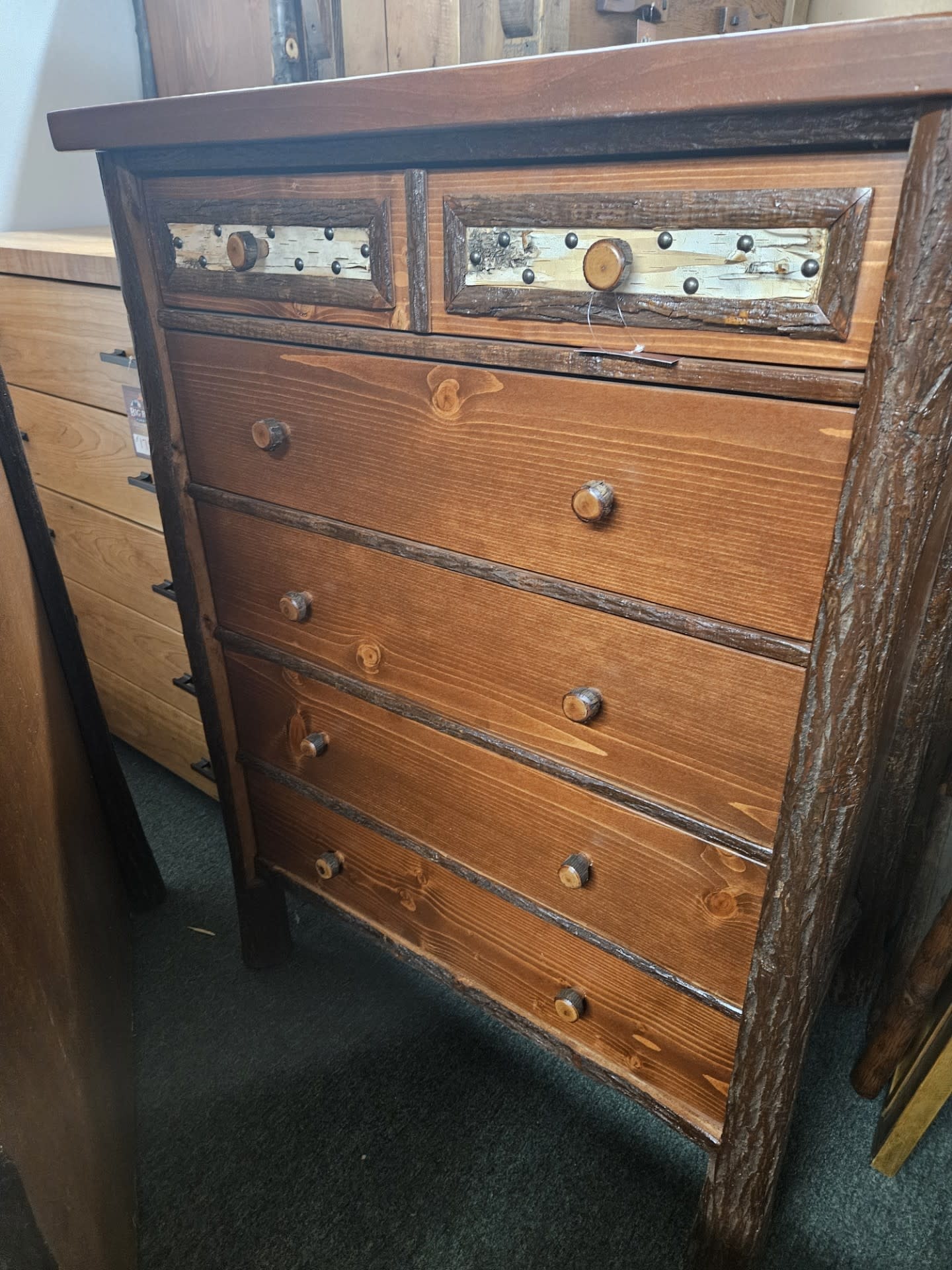 Old Hickory Woodland 5 Dwr Chest 36W x 23D x 48H