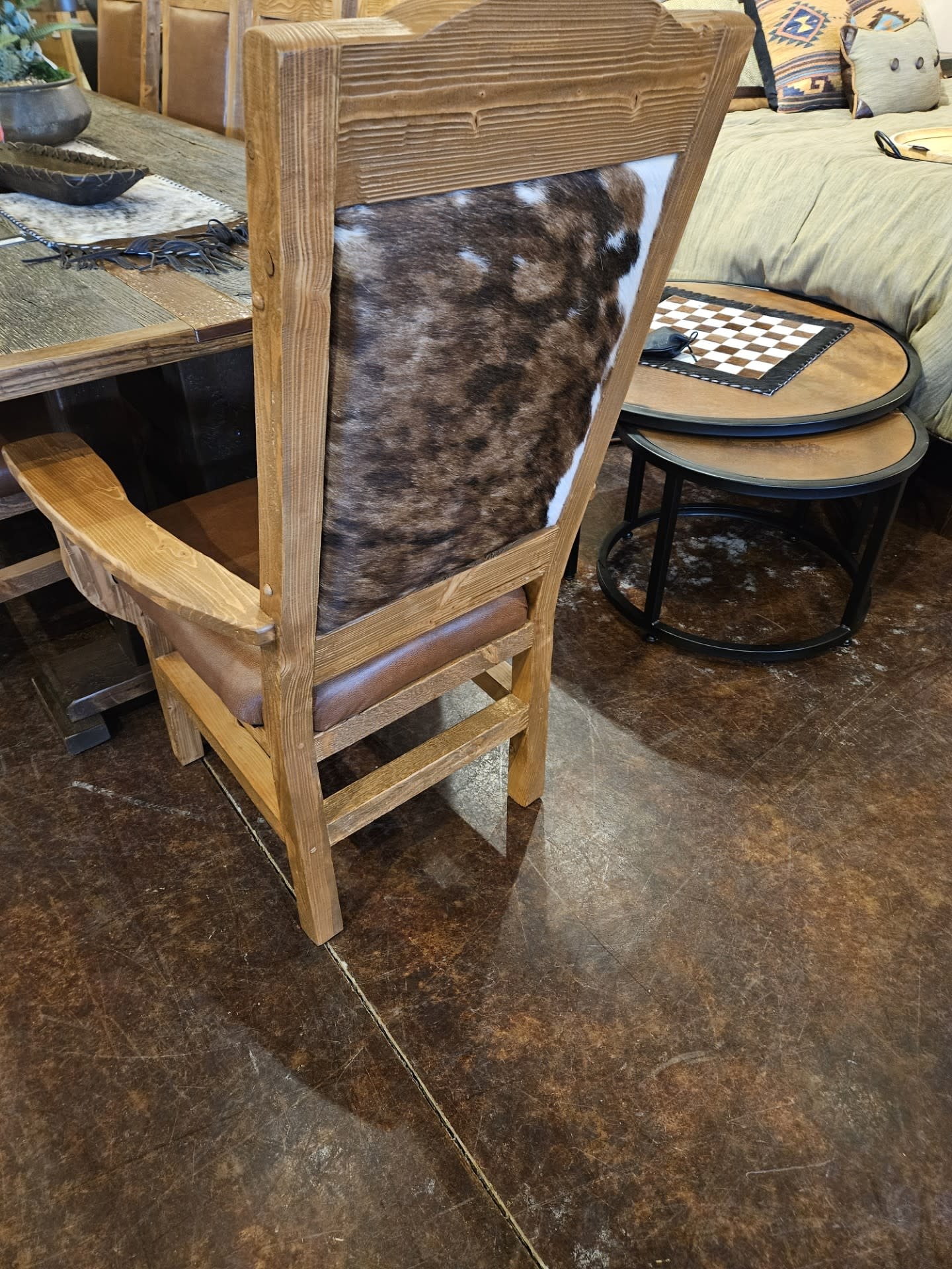MCE Industries Leather Captain's Dining Chair