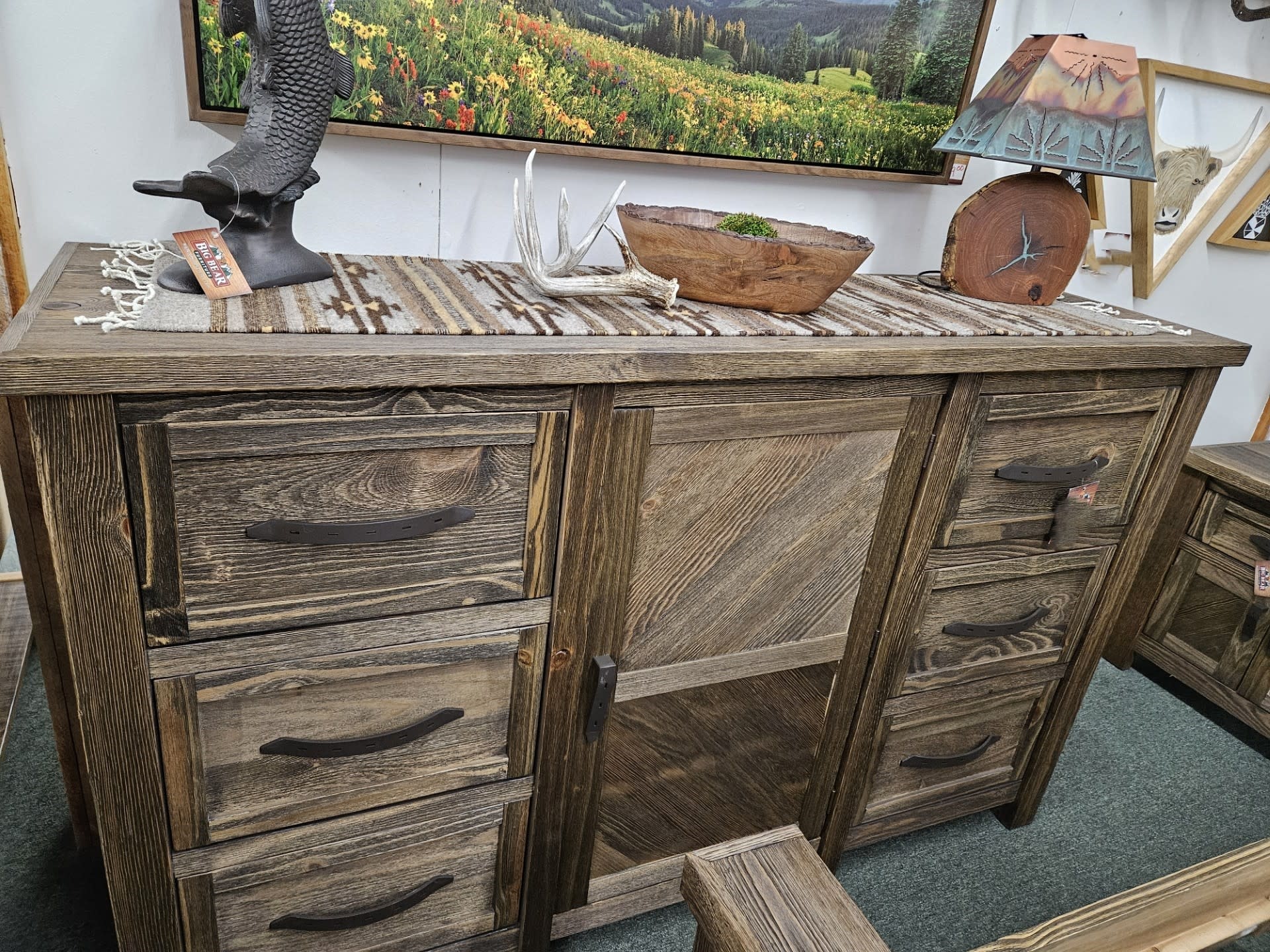 IFD 5731 Dutton 6Dwr 1Dr Dresser 67x20x38.5