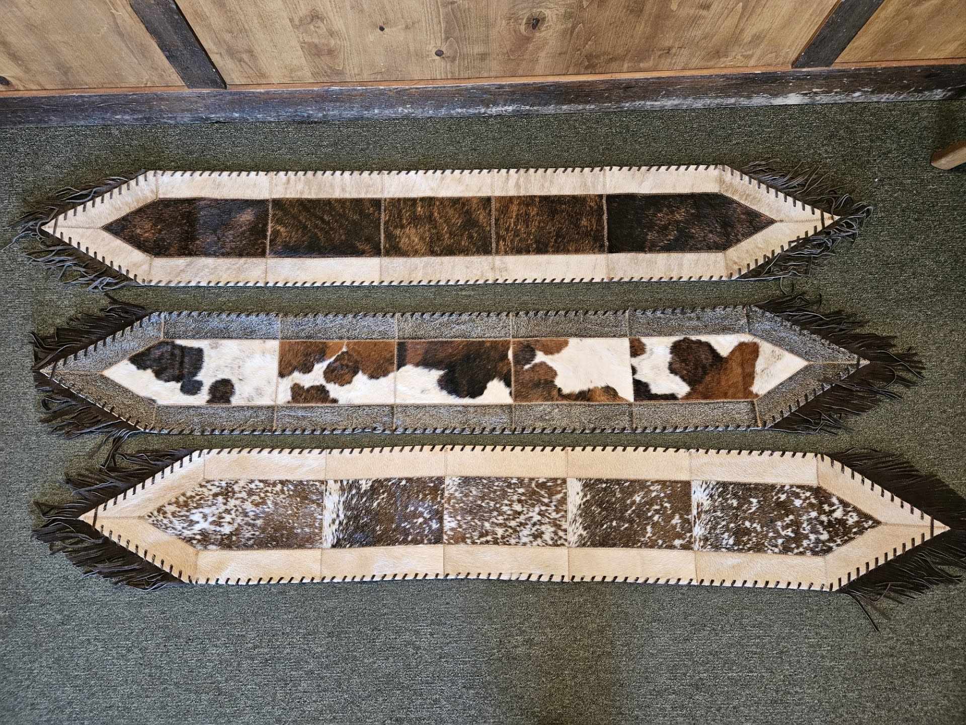 Gaucho Small Cowhide Table Runner 6' x 10"
