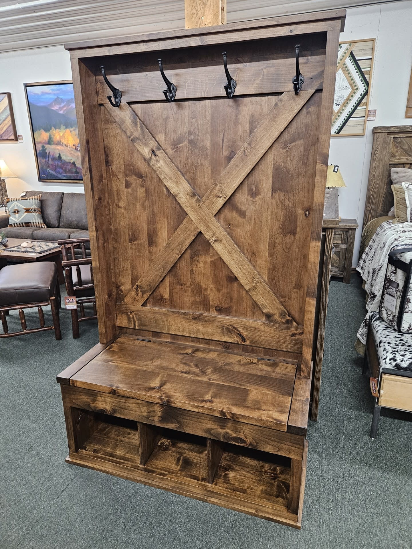 MCE Industries BBF Custom Hall Tree/Bench
