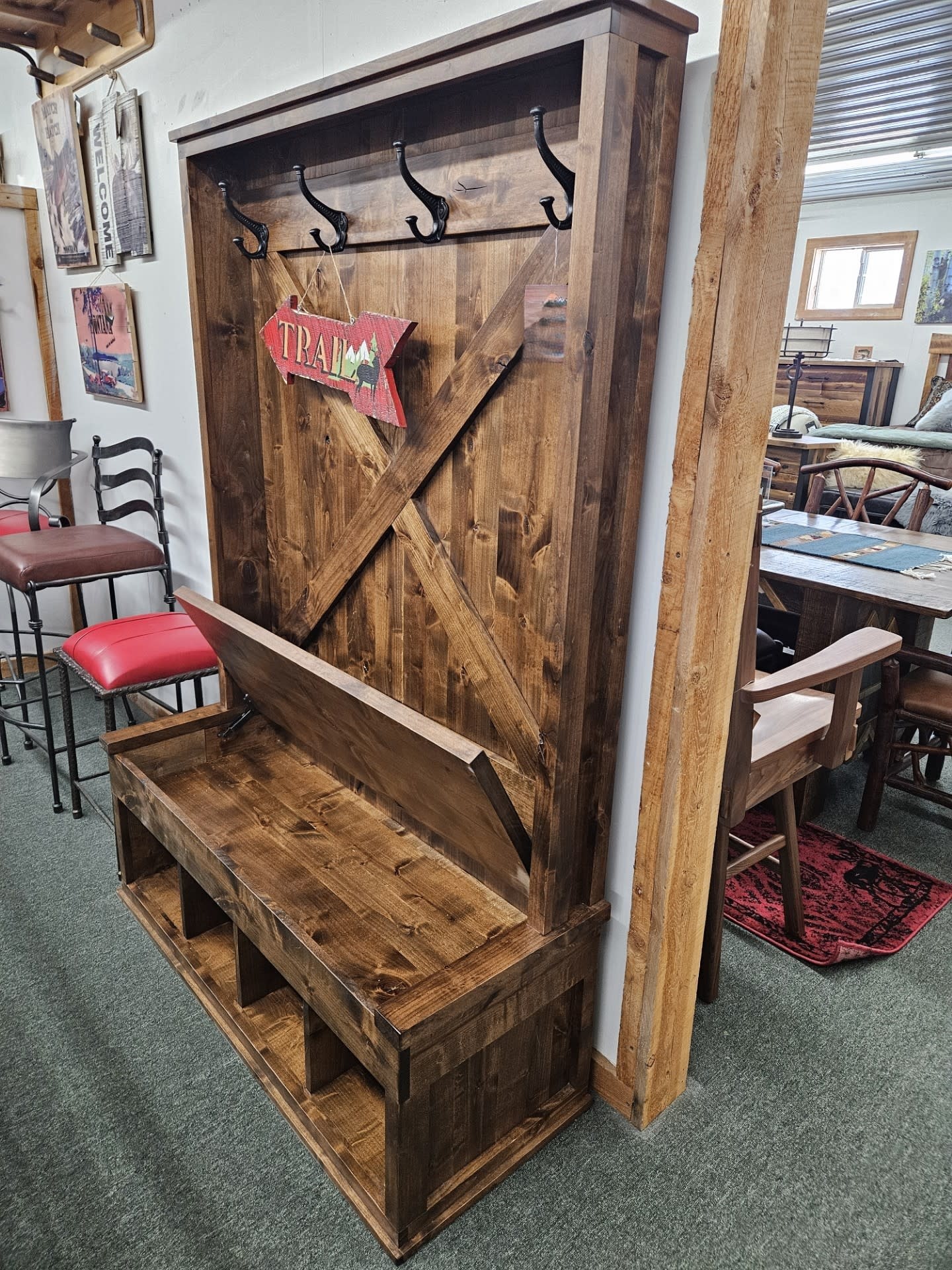 MCE Industries BBF Custom Hall Tree/Bench