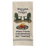 Park Design Welcome to Our Firepit Dishtowel